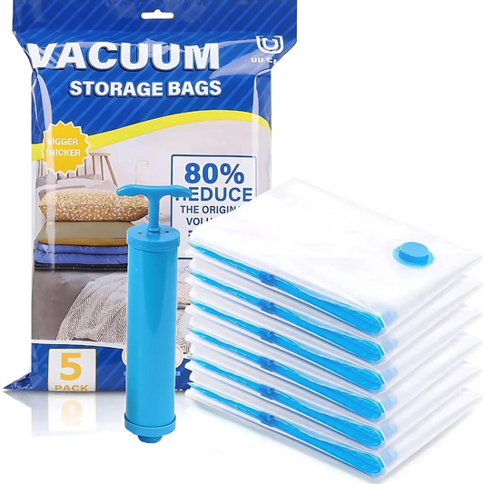 SpaceEase™ Vacuum Storage Bags (5 Pack) with Airpump