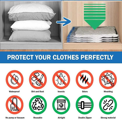 SpaceEase™ Vacuum Storage Bags (5 Pack) with Airpump